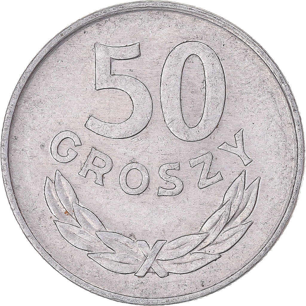 Moneta, Polonia, 50 Groszy, 1977