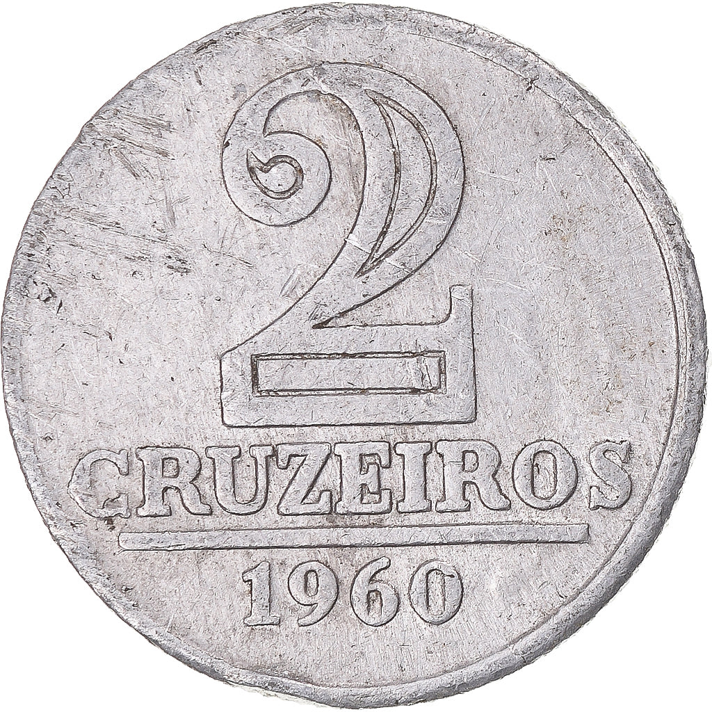 Moneta, Brazylia, 2 Cruzeiros, 1960