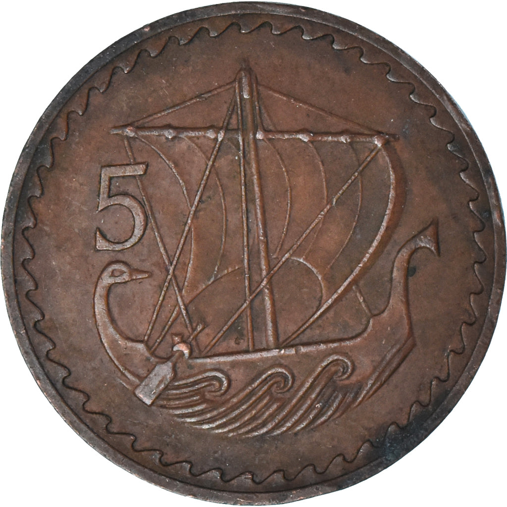 Chipre, 5 Mils, 1971