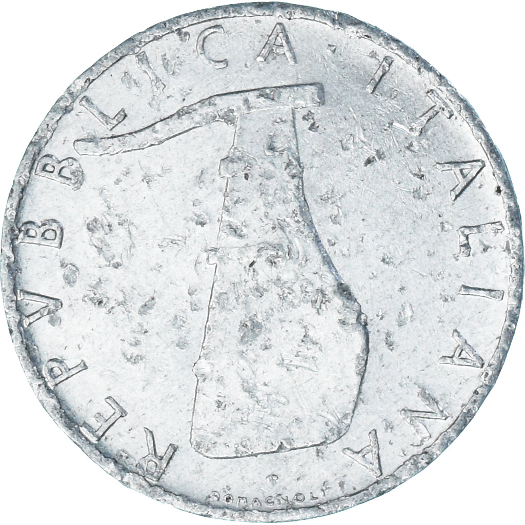 Moeda, Itália, 5 Lire, 1971