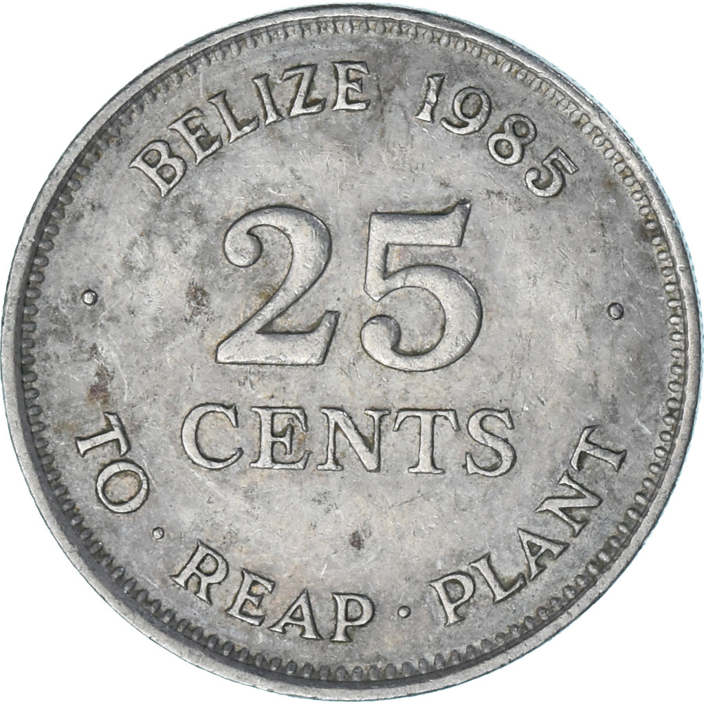 Coin, Belize, 25 Cents, 1985