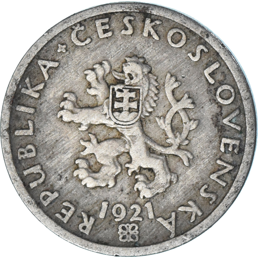Coin, Czechoslovakia, 20 Haleru, 1921
