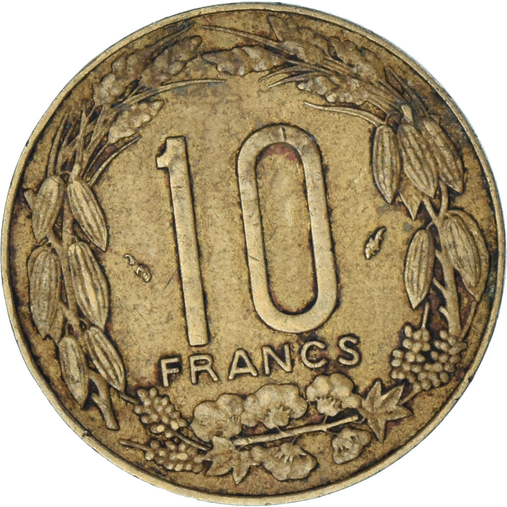 Moeda, Estados da África Central, 10 Francs, 1983