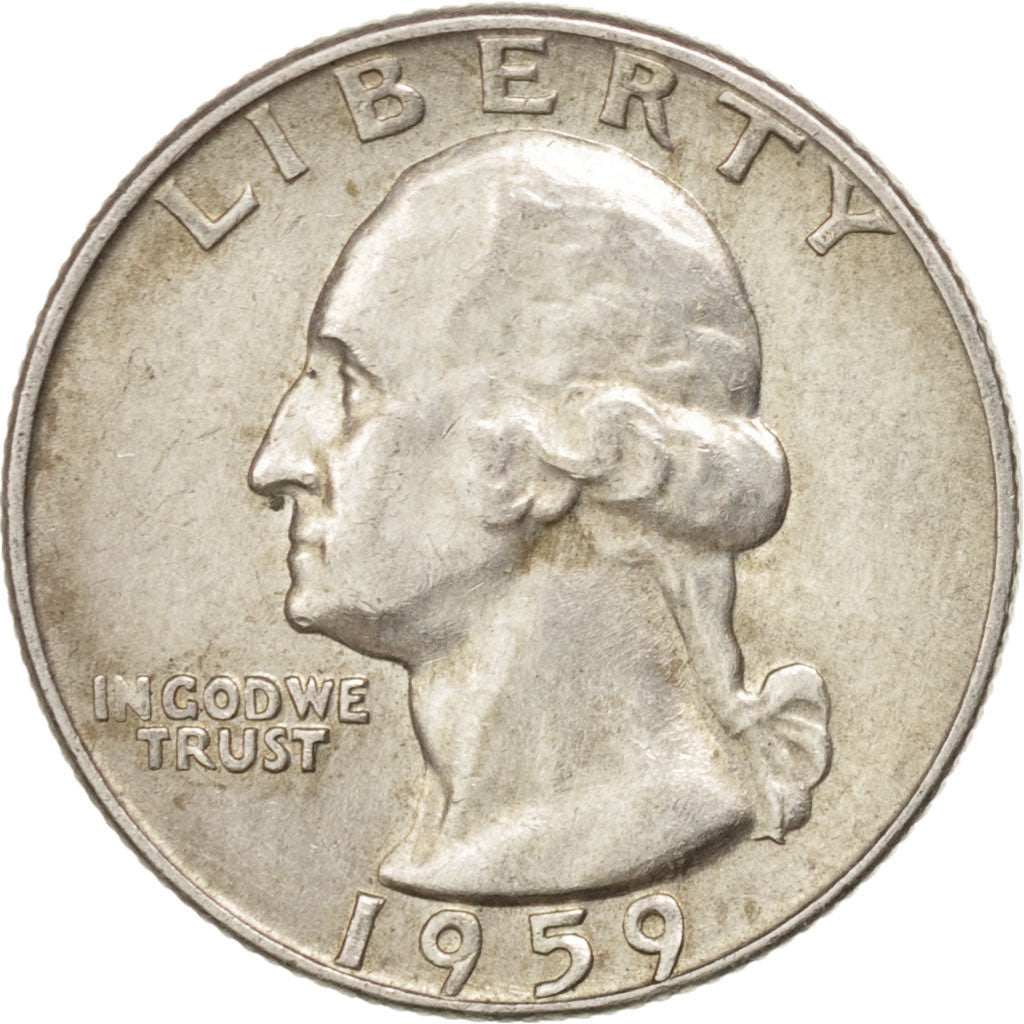 UNITED STATES, Washington Quarter, Quarter, 1959, U.S. Mint, KM #164,...