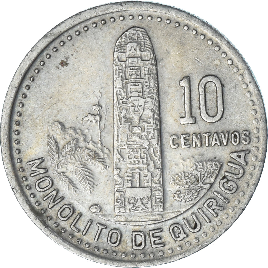 Guatemala, 10 Centavos, 1987