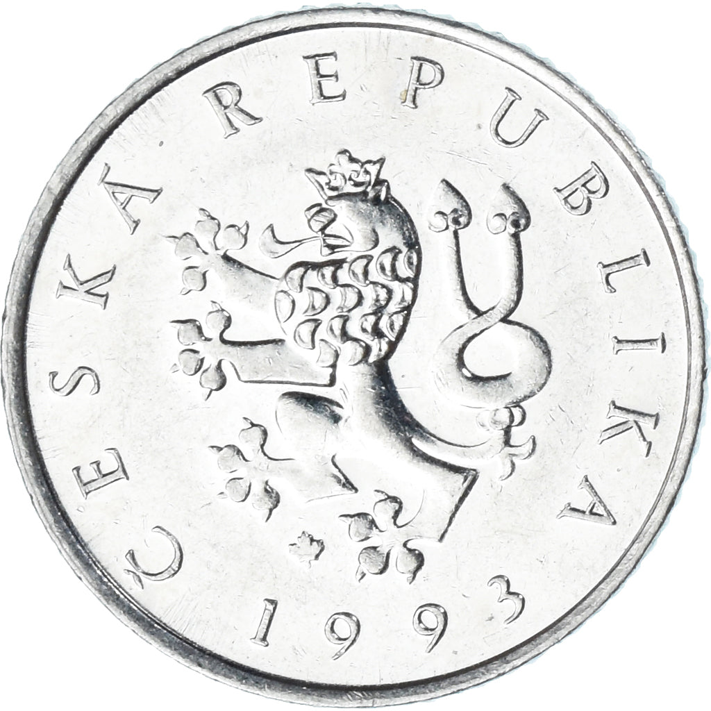 Münze, Tschechische Republik, Koruna, 1993