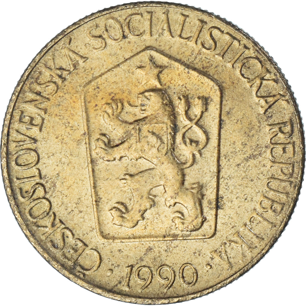 Coin, Czechoslovakia, Koruna, 1990