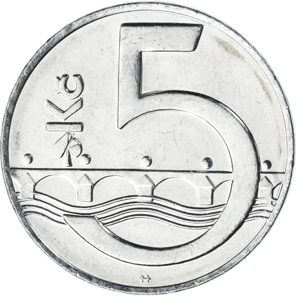 Monnaie, République Tchèque, 5 Korun, 1994