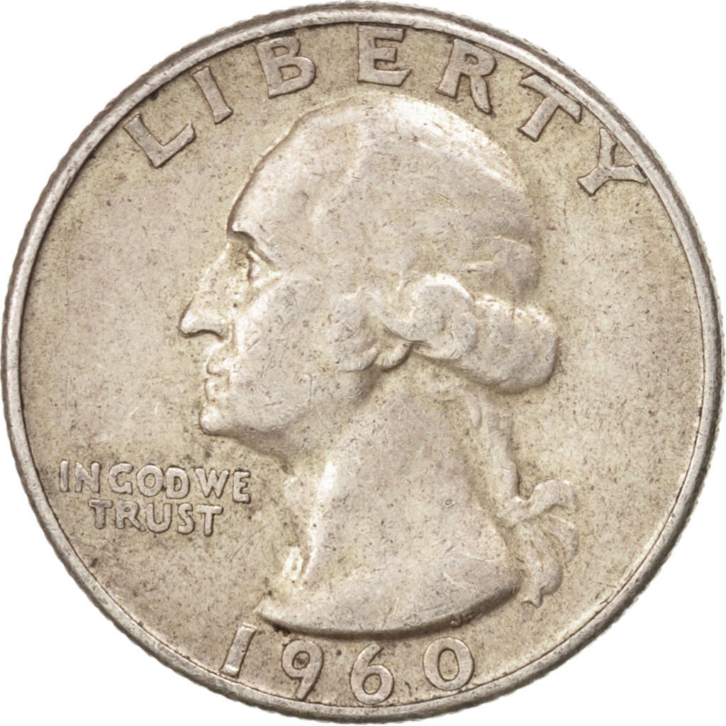Coin, United States, Washington Quarter, Quarter, 1960, U.S. Mint, Philadelphia