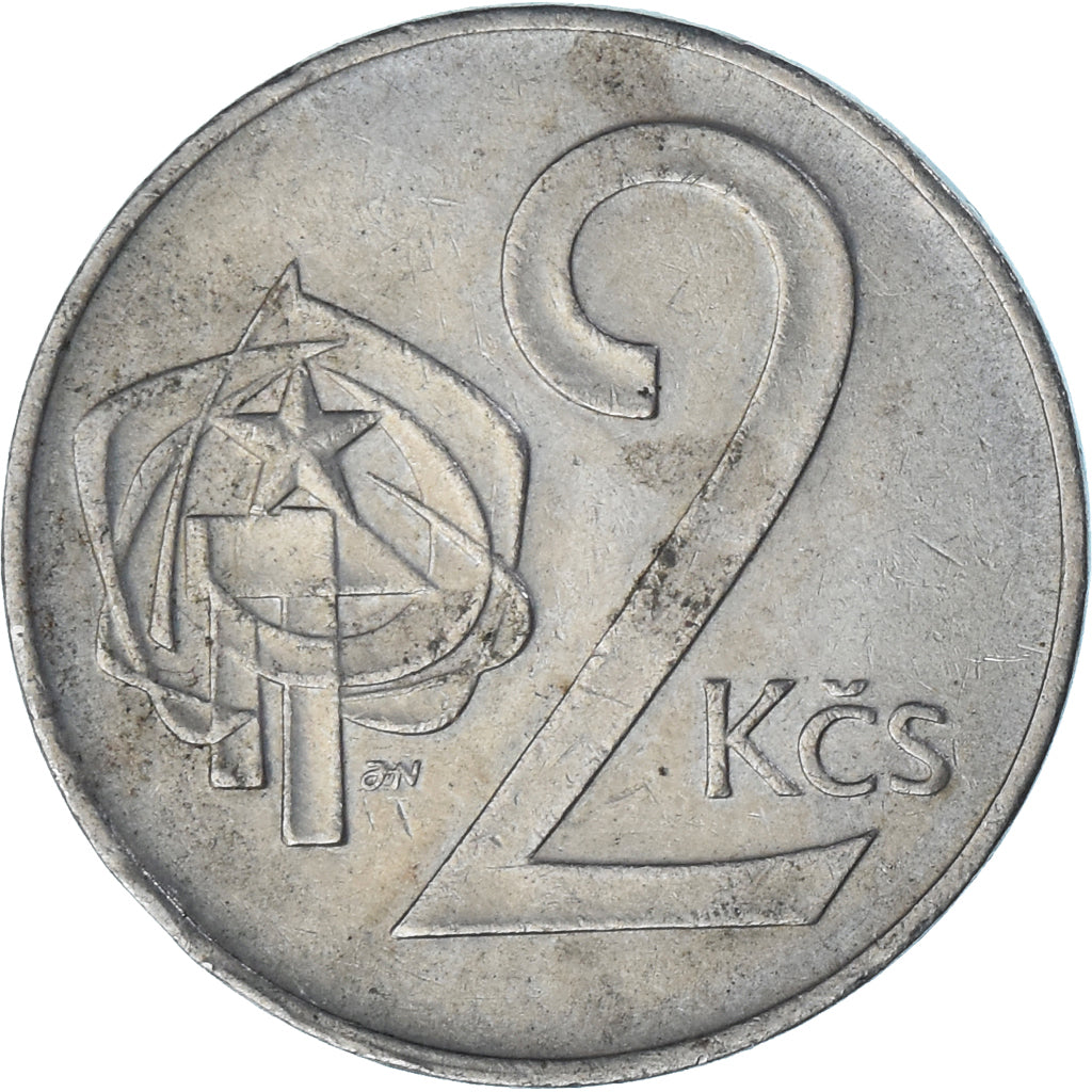 Czechoslovakia, 2 Koruny, 1975