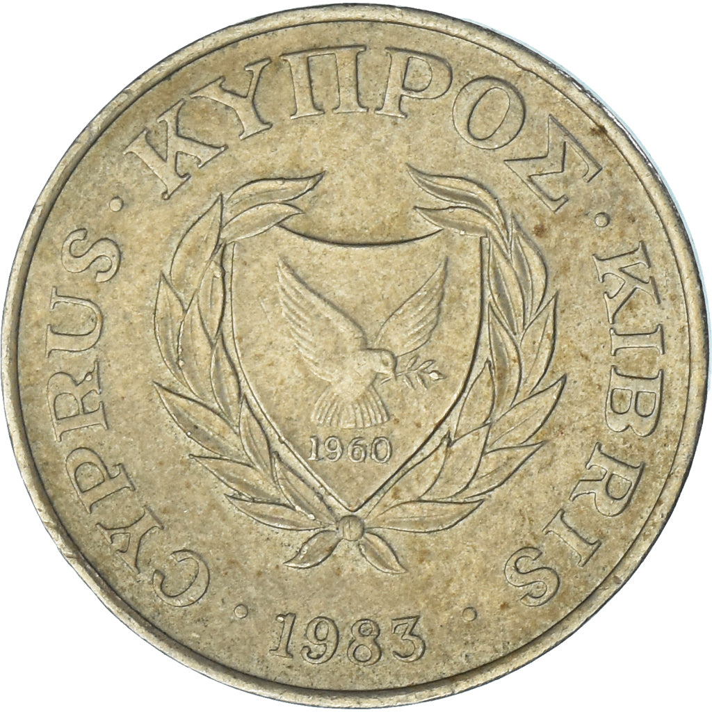 Moneta, Cipro, 5 Cents, 1983