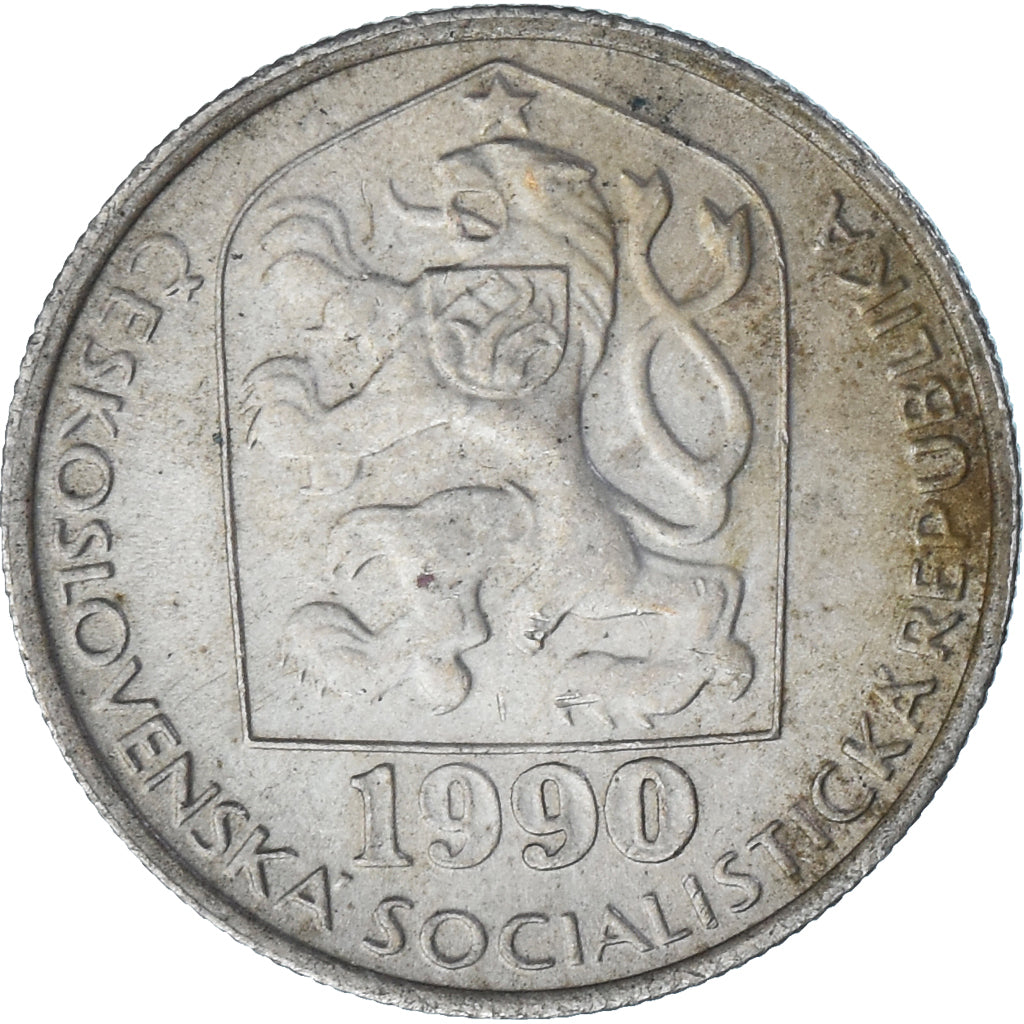 Coin, Czechoslovakia, 50 Haleru, 1990