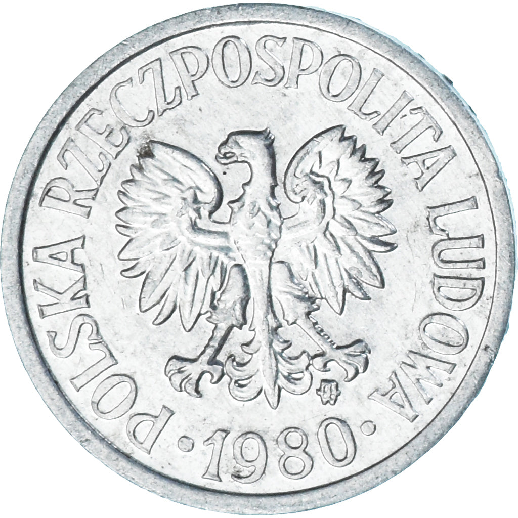 Moneta, Polonia, 10 Groszy, 1980