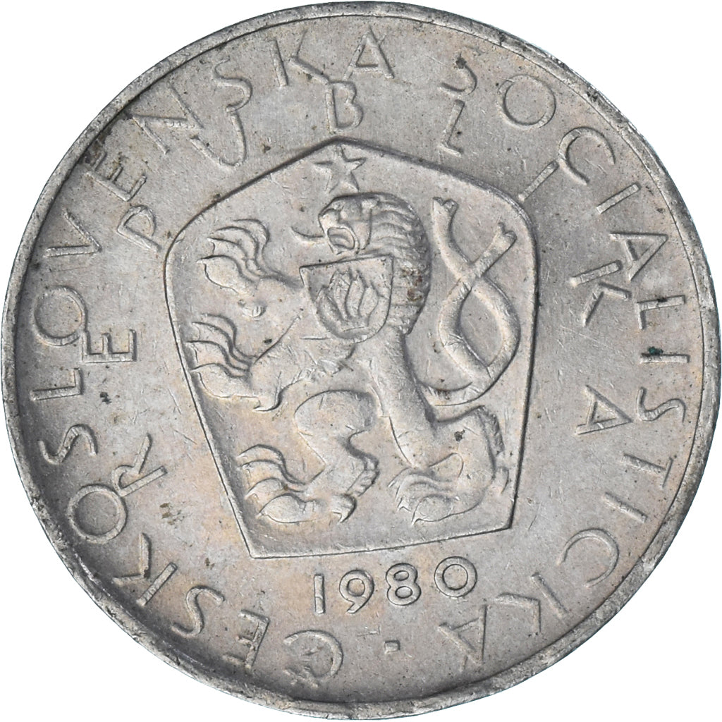 Monnaie, Tchécoslovaquie, 5 Korun, 1980