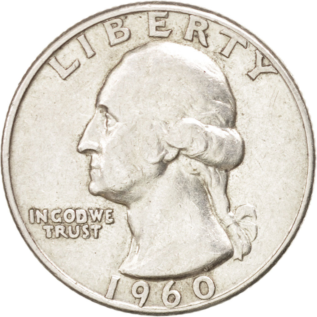 UNITED STATES, Washington Quarter, Quarter, 1960, U.S. Mint, KM #164,...