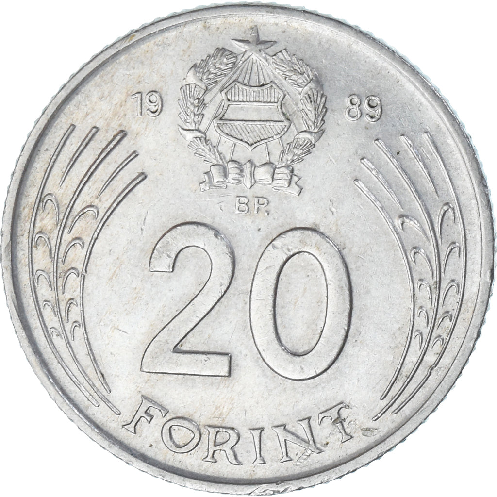 Ungheria, 20 Forint, 1989