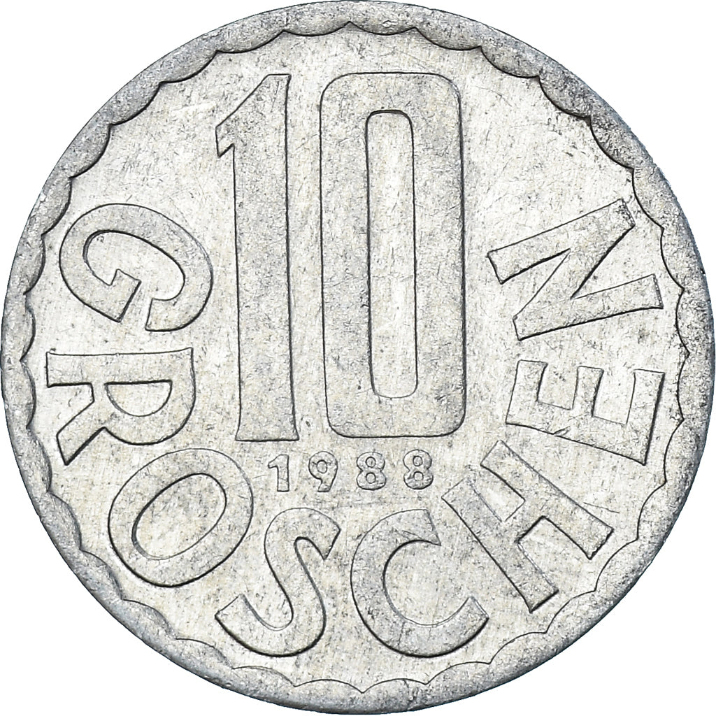 Munten, Oostenrijk, 10 Groschen, 1988
