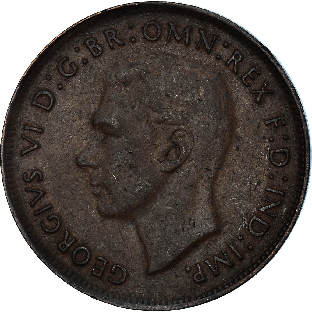 Moneta, Australia, Penny, 1947