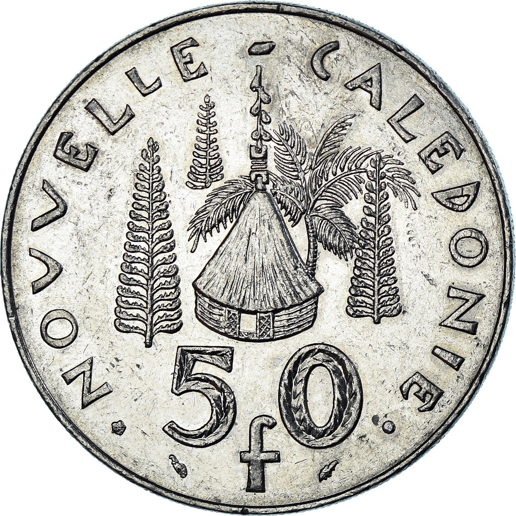 Coin, New Caledonia, 50 Francs, 1987