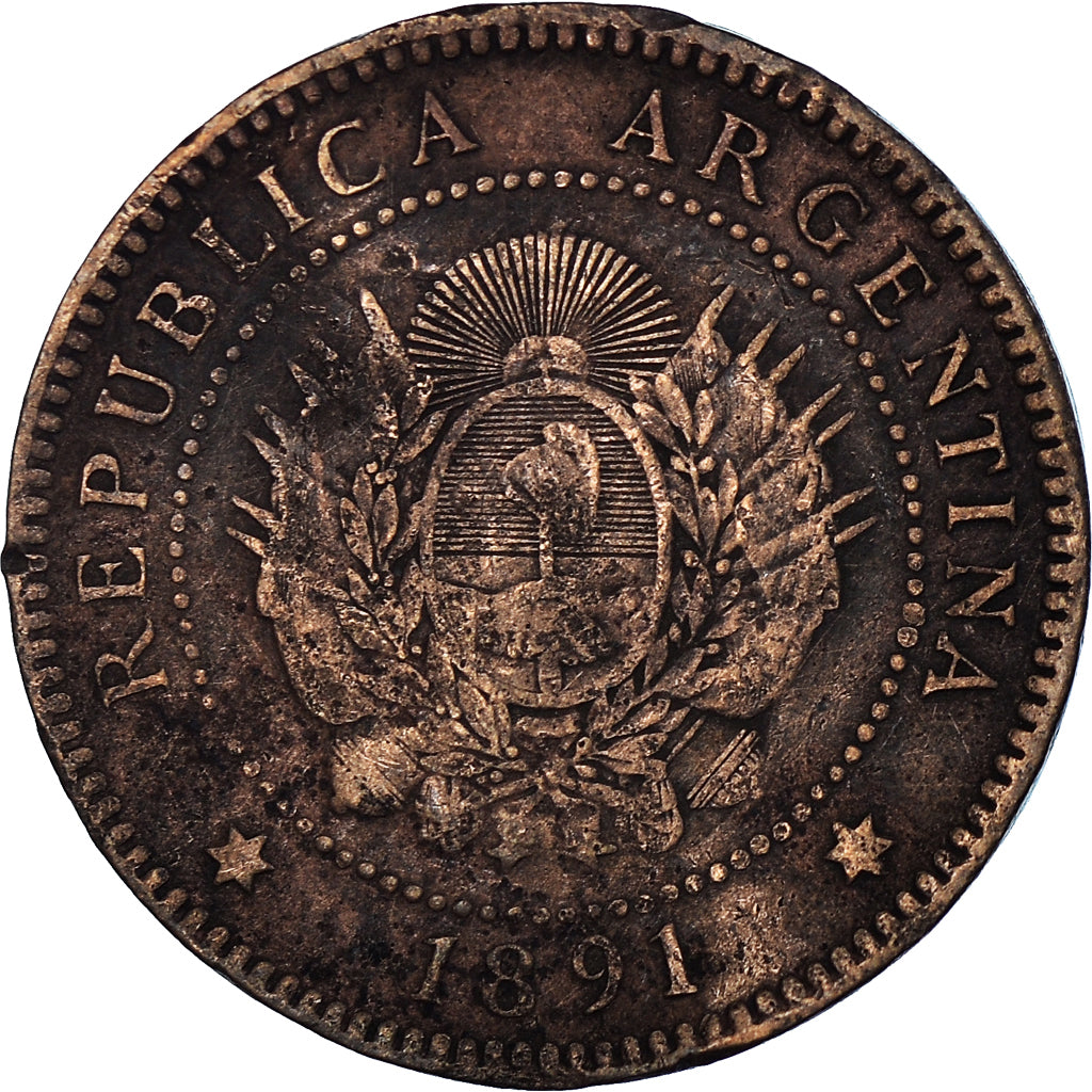 Coin, Argentina, Centavo, 1891