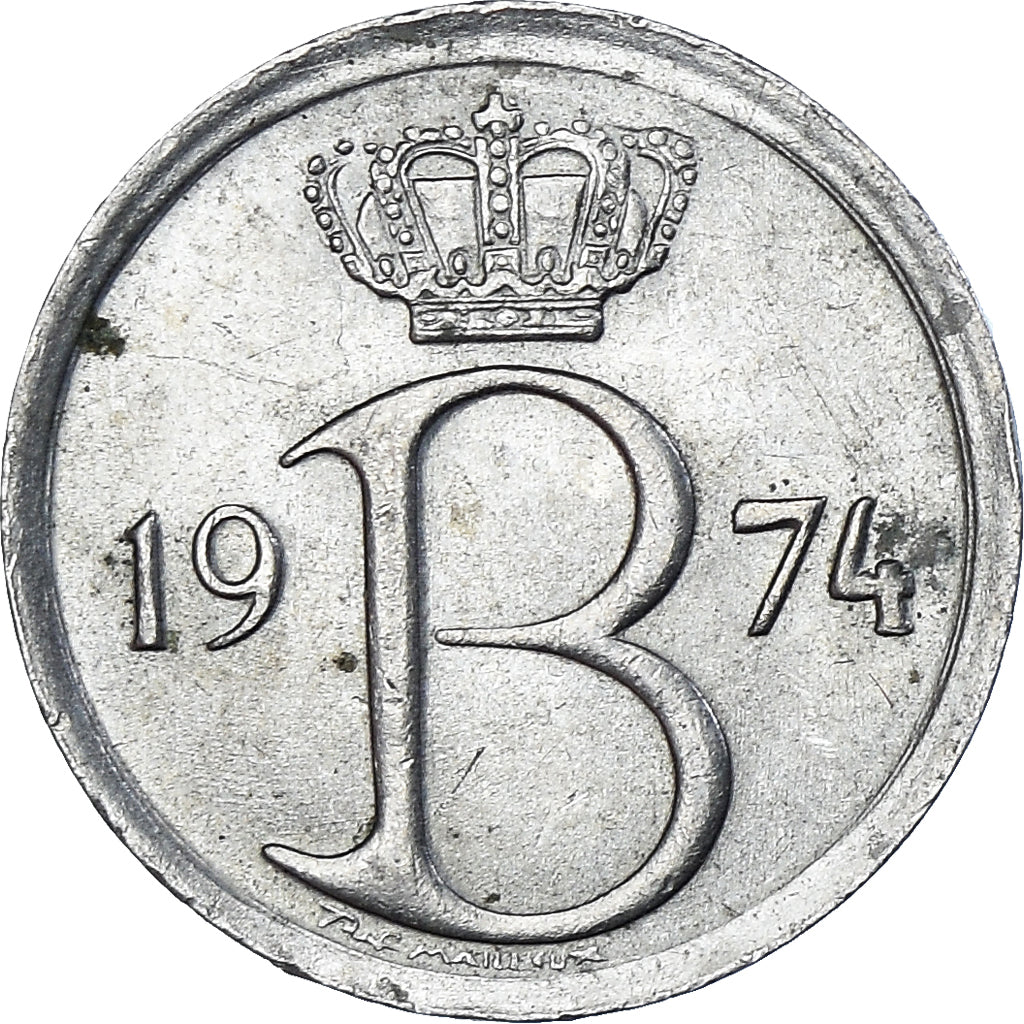 Moneta, Belgio, 25 Centimes, 1974