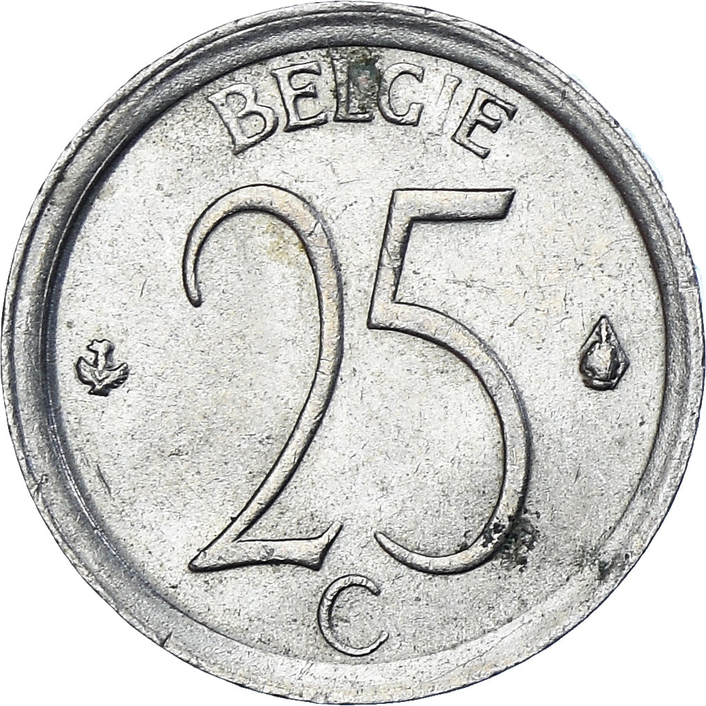 Moneta, Belgio, 25 Centimes, 1974