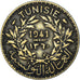 Coin, Tunisia, Franc, 1941