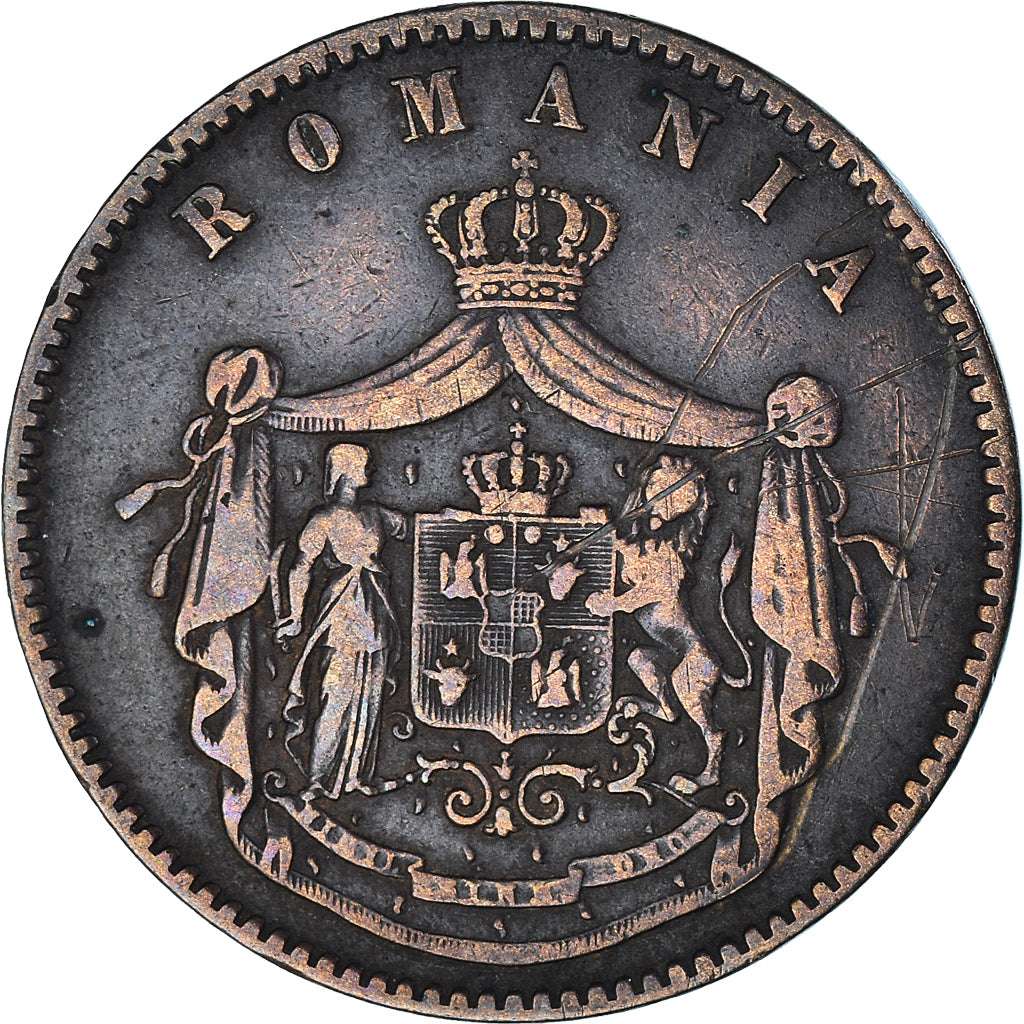 Coin, Romania, 10 Bani, 1867