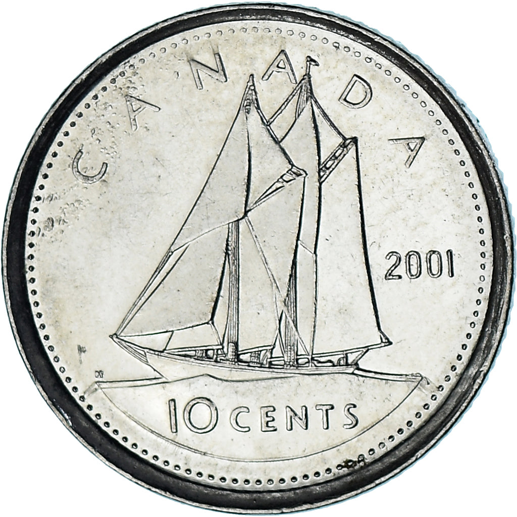 Moneta, Canada, 10 Cents, 2001
