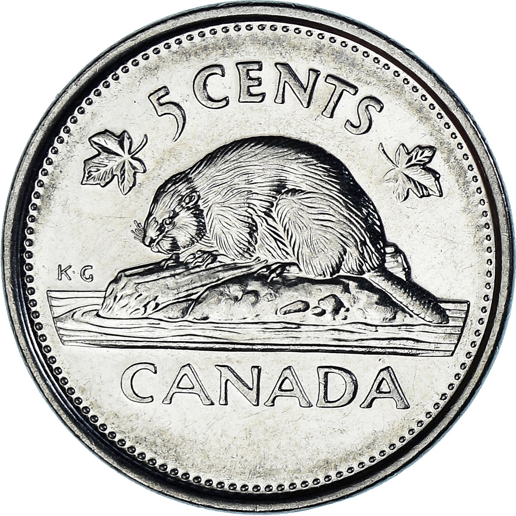 Coin, Canada, 5 Cents, 2002