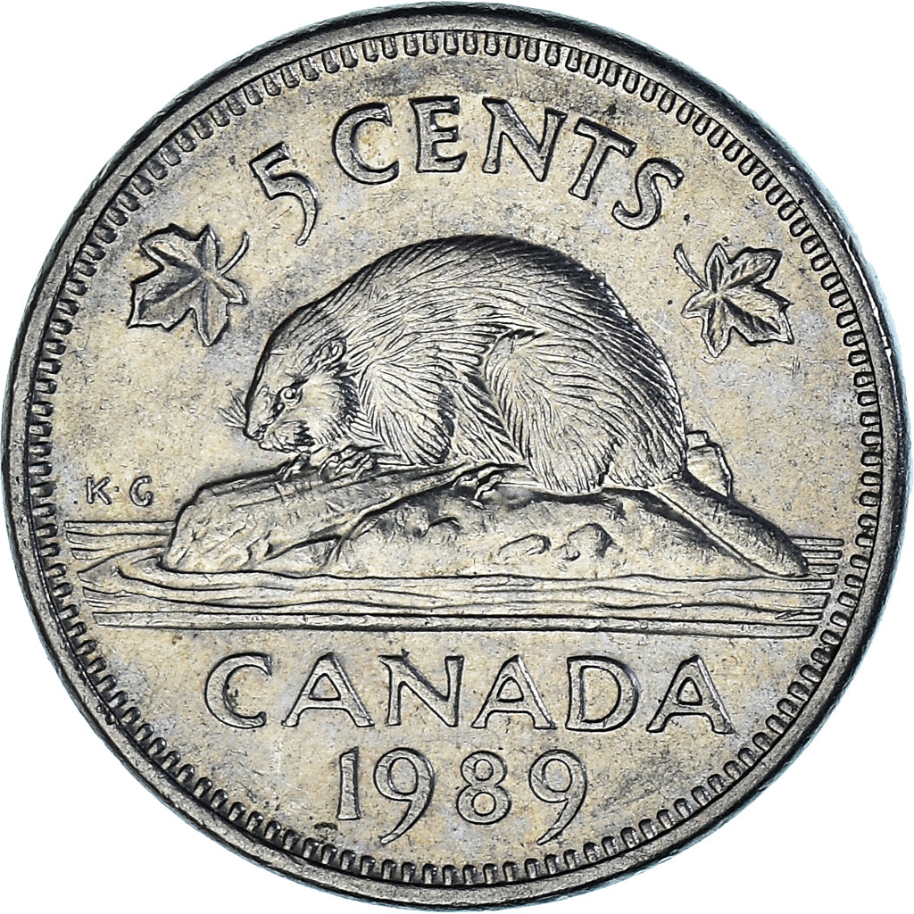 Moneta, Canada, 5 Cents, 1989