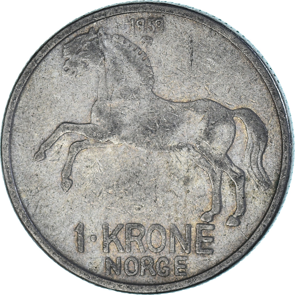 Münze, Norwegen, Krone, 1959