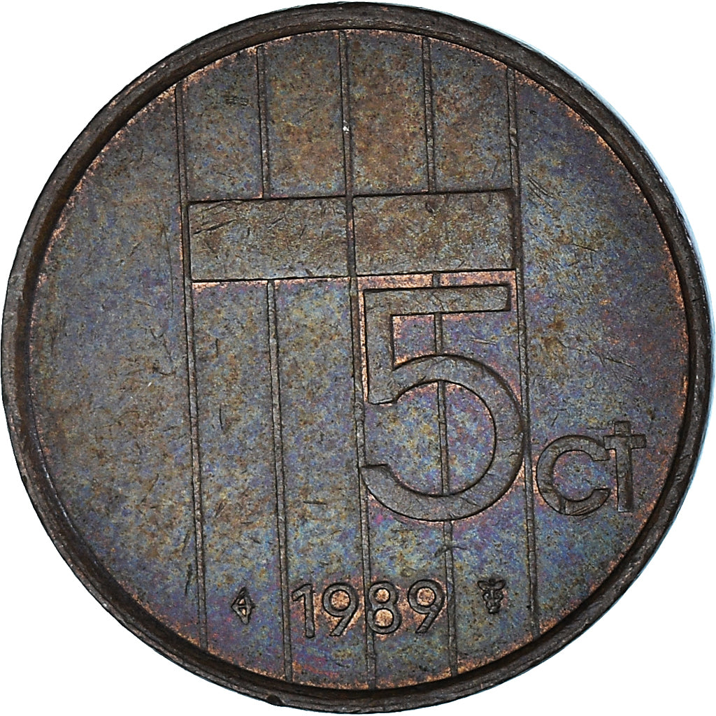 Moneta, Paesi Bassi, 5 Cents, 1989