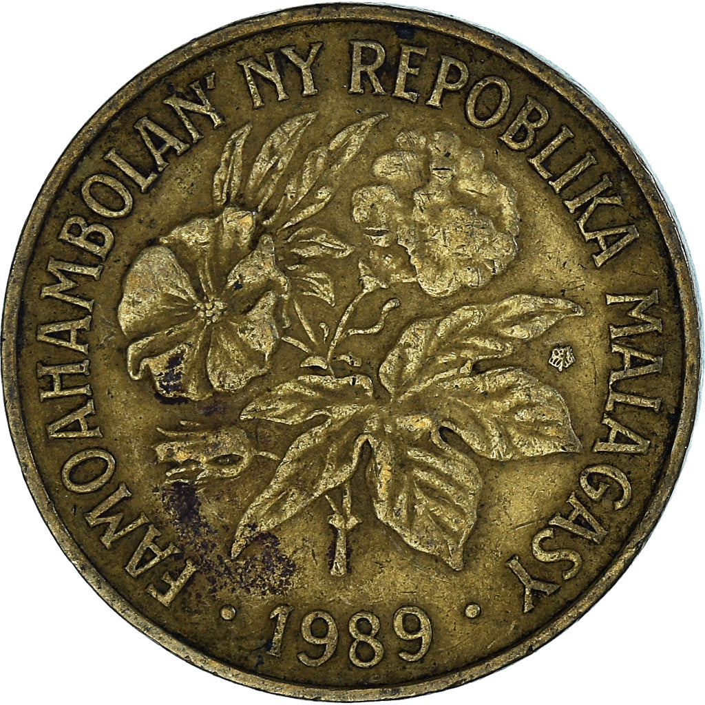 Moneta, Madagascar, 20 Francs, 4 Ariary, 1989