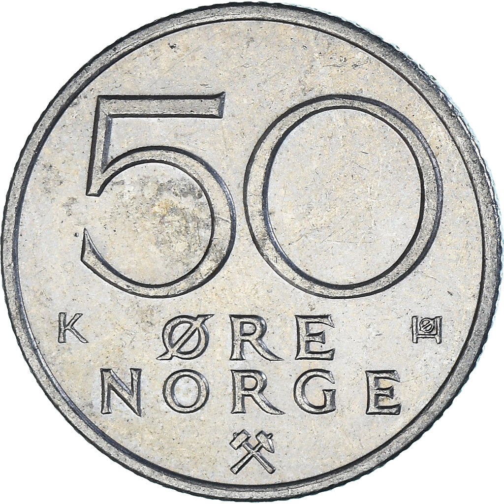 Munten, Noorwegen, 50 Öre, 1993
