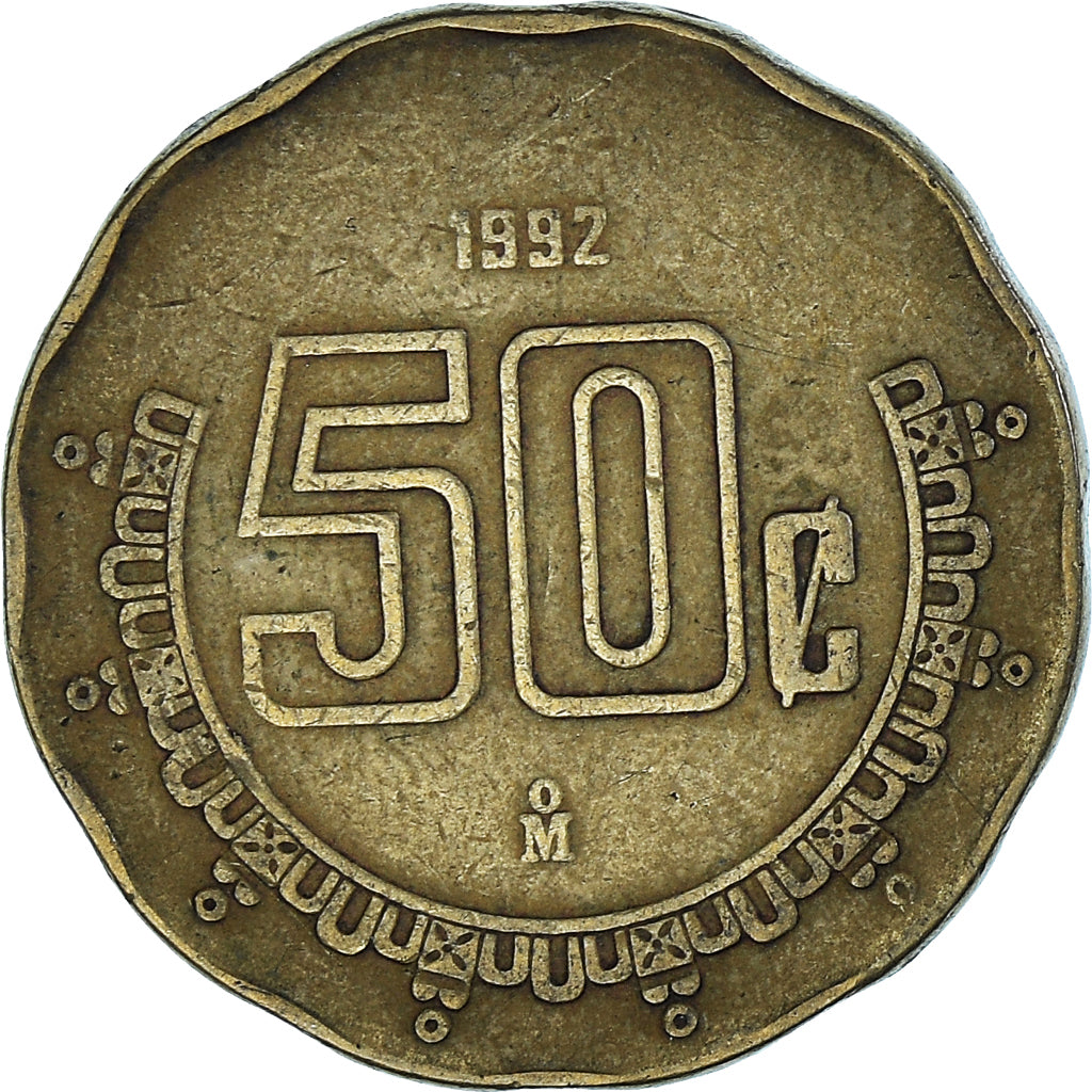 Moneta, Messico, 50 Centavos, 1992