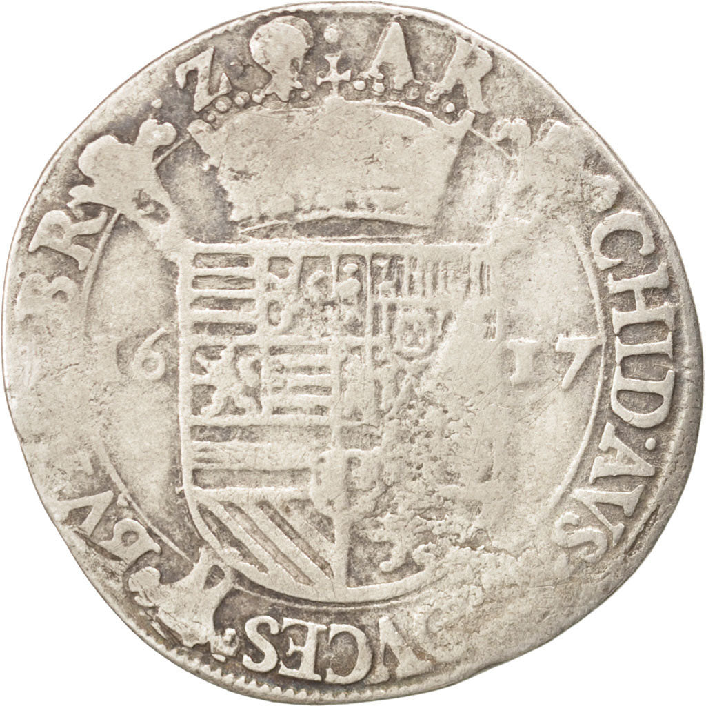 SPANISH NETHERLANDS, Escalin, 1617, s Hertogenbosch, KM #47.3, VF(30-35),...