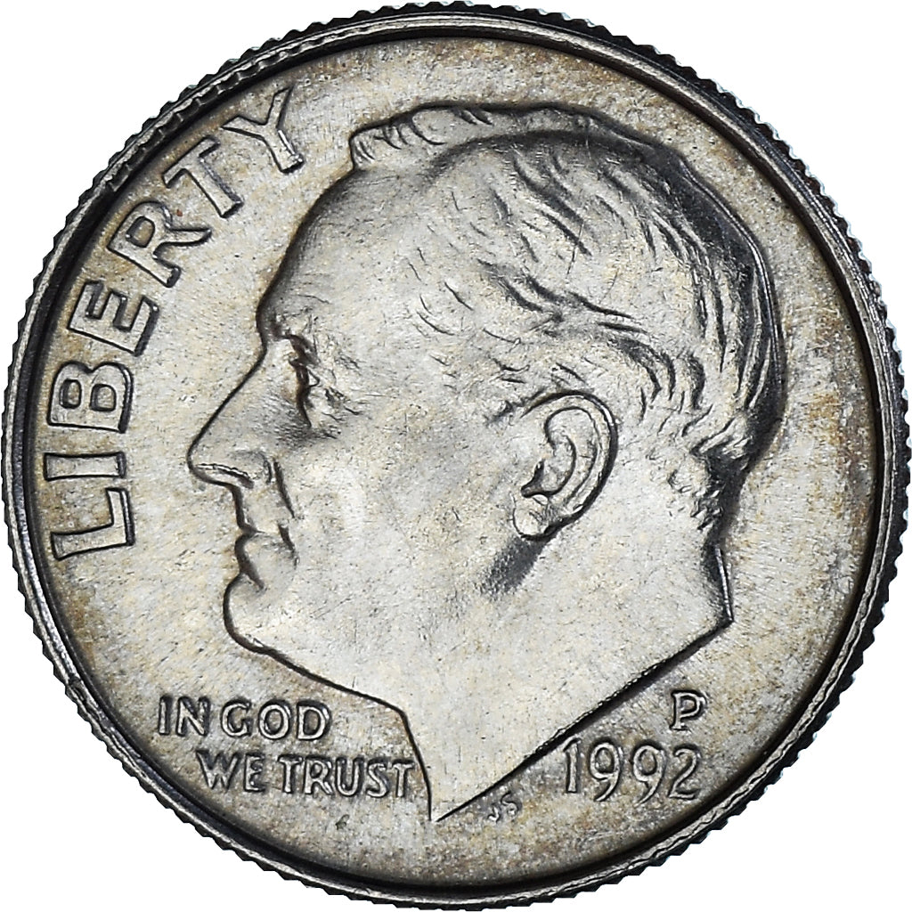 Moeda, Estados Unidos da América, Dime, 1992