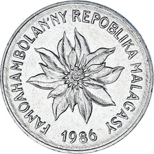 Moeda, Madagáscar, 2 Francs, 1986