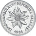 Coin, Madagascar, 2 Francs, 1986