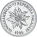 Moeda, Madagáscar, 2 Francs, 1986