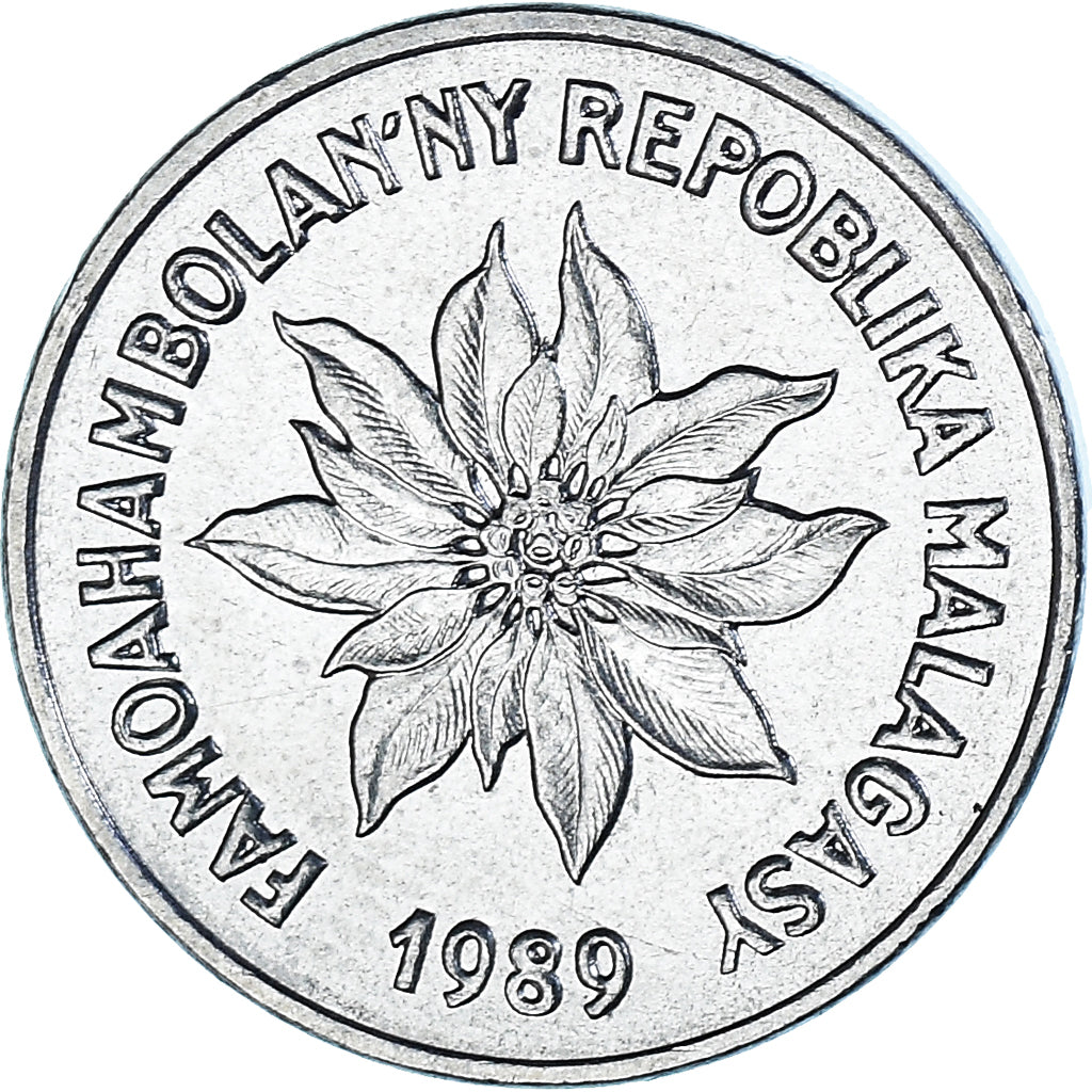Moneda, Madagascar, Franc, 1989