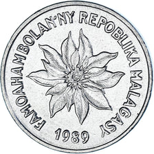 Moneda, Madagascar, Franc, 1989