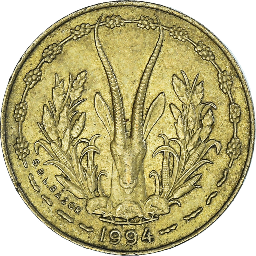 Monnaie, Communauté économique des États de l'Afrique de l'Ouest, 5 Francs