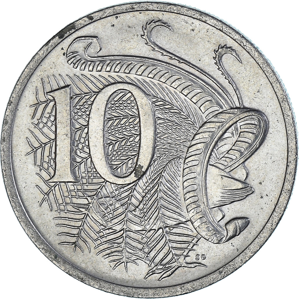 Moneda, Australia, 10 Cents, 1975