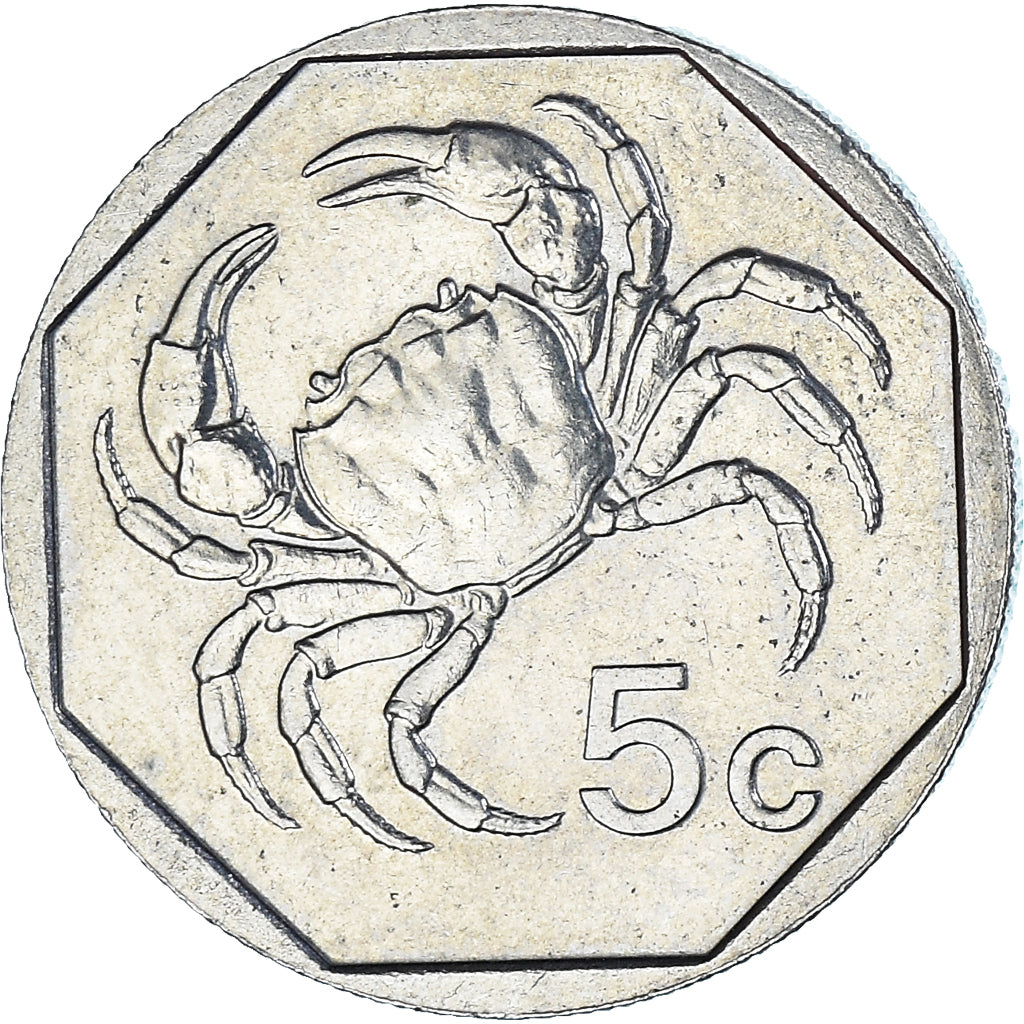 Moneta, Malta, 5 Cents, 1991