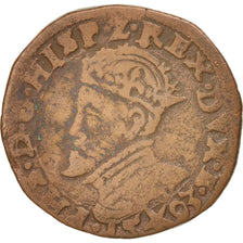 Belgium, Liard, 1593, Maastricht, VF(20-25), Copper, 5.36