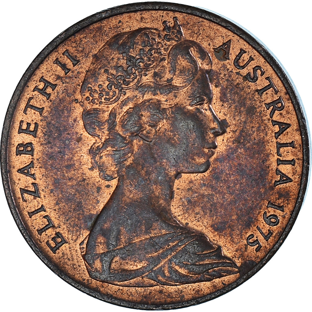 Moneda, Australia, 2 Cents, 1975