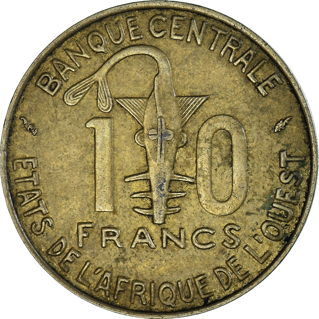 Moneta, Kraje Afryki Zachodniej, 10 Francs, 1994