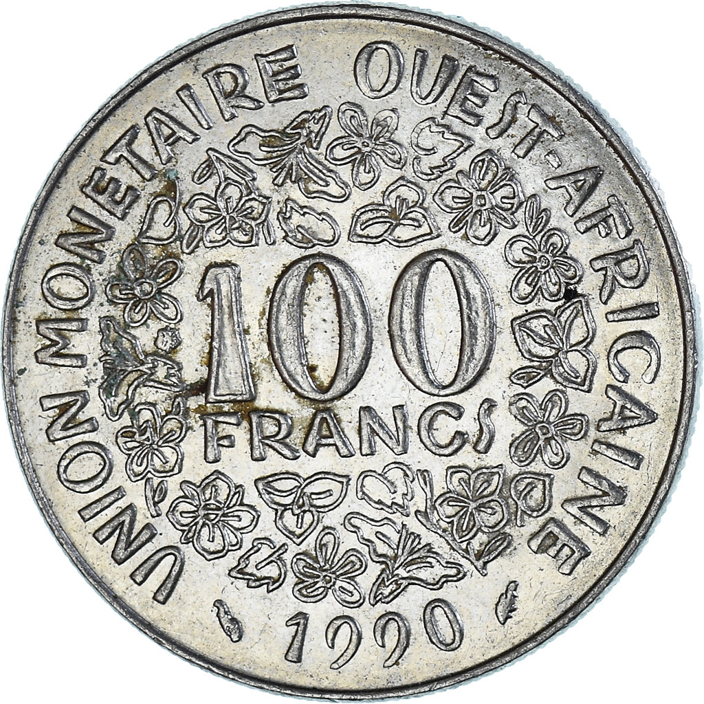 Münze, West African States, 100 Francs, 1990